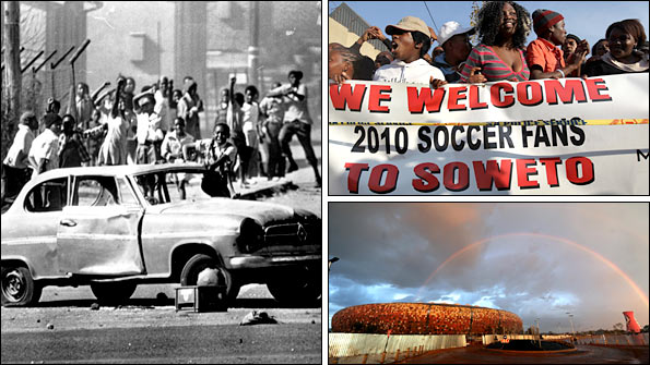 The Soweto uprising in 1976 has given way to a more optimistic feeling in the township