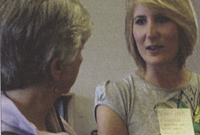 Mary'n gwneud cyswllt er mwyn ceisio cyfnewid gardd