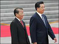 Hai ông Hồ Cẩm Đào và Trần Đức Lương 