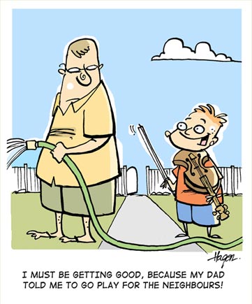 Fiddle cartoon