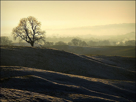 Losing the light at Chatburn. Picture sent in by Dave Spellman.