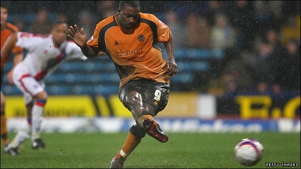 Sylvan Ebanks-Blake in action for Wolves