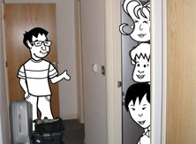 Khalid, with Alice, Tim and Helen