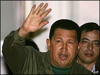 O presidente da Venezuela, Hugo Chávez