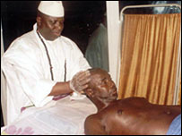 O presidente da Gâmbia, Yahya Jammeh 