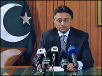 بیانیه مستقیم تلویزیونی پرویز مشرف رئیس جمهور پاکستان