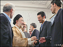 ديدارعلی دايی و آقای خاتمی