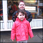 Children with painted red noses