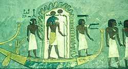 The sun god Re on his nocturnal journey