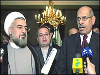 حسن روحانی و محمد البرادعی رييس آژانس بين المللی انرژی اتمی