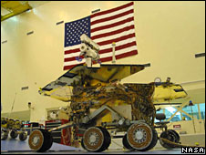 Mars rover in testing