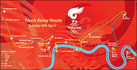 2008 Torch Relay - London
