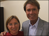 Jayne won a raffle to be first in the queue