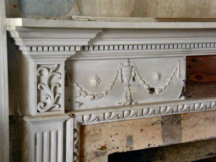 Original fireplace in Belmont House