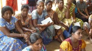 Displaced people in northern Sri Lanka