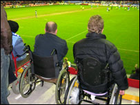 Disabled facilities at Wigan Athletic