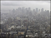 न्यूयॉर्क में गैस की चादर