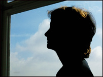 Silhouette of a woman