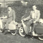 John and a pal on their Aerial Leader Motorcycles, 1961.