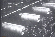 linen yarn on spindles