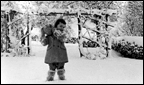 Neville in the snow, winter 1962-63