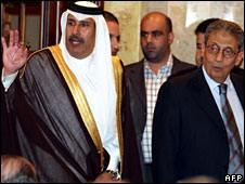 نخست وزیر قطر عمرو موسی