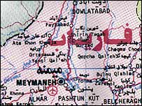 نقشه فارياب