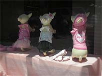 Even dogs have their own exclusive fashion stores, like this one in Greenwich Village, downtown Manhattan.