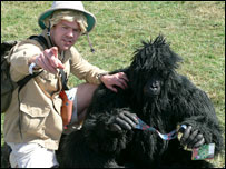 Enjoying the festival atmosphere