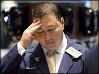 Kaygılı Wall Street çalışanı