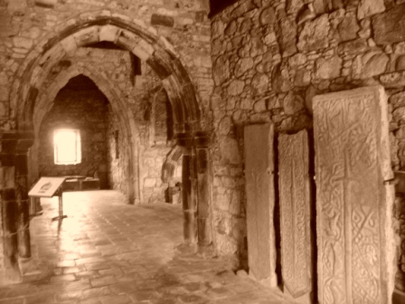 Inside St Clements church, Rodel, 4