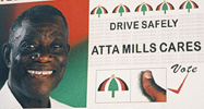 John Atta Mills campaign poster