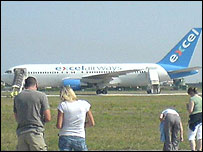 एक्सैल एयरवेज़ का विमान