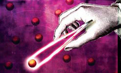 Optical tweezers - an artist's impression