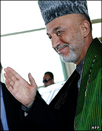 حامد کرزی رئیس جمهور افغانستان