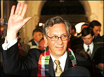 O novo presidente da Bolívia, Eduardo Rodríguez