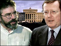 Gerry Adams và David Trimble