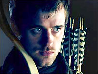 Jonas Armstrong in the new Robin Hood TV series