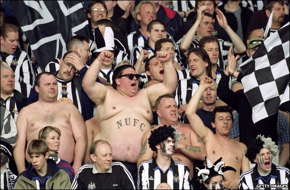 Newcastle United supporters