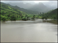paisagem da Ilha de Santiago, Cabo Verde