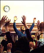 Tim gives a pep talk (source: Ed Swinden)