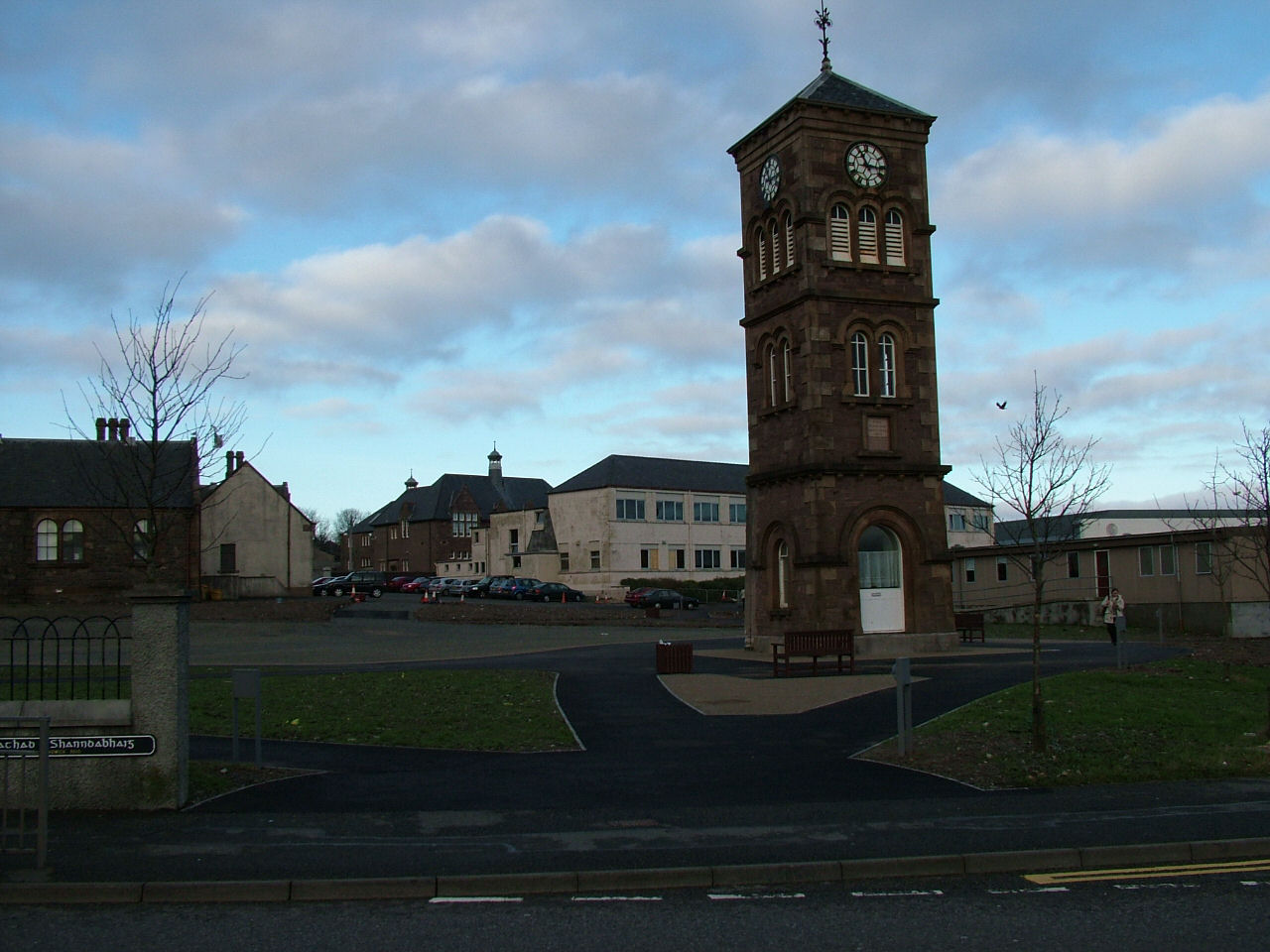 Clocktower outside Nicolson Institute