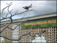 The Nature's World sign