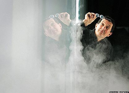 Antony Gormley with Blind Light