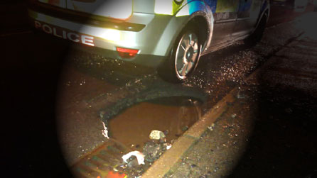 Pothole, image by Fran Curtis