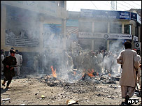 مېنګوره کې د مخکېنۍ چاودنې عکس