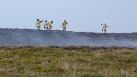 Brecon Beacons gorse fires