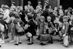 Child evacuees during World War II courtesy of Monica B Morris Archives