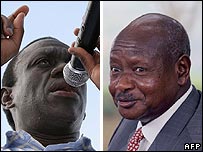 Kizza Besigye e Yoweri Museveni
