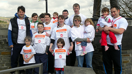 Some of the residents before the Sport Relief mile